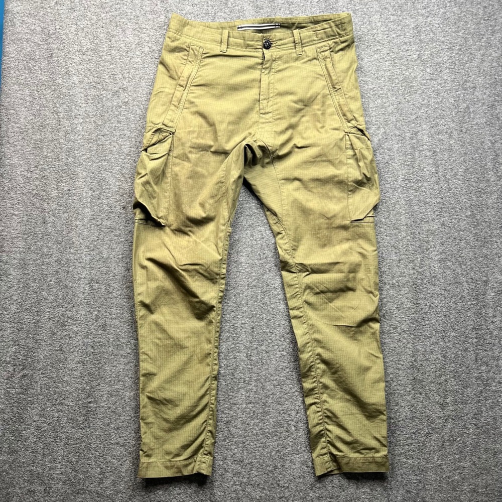 Stone Island Cargo Pants Mens 30 Green Fits 33x31 Ripstop Type RE-T Trousers
